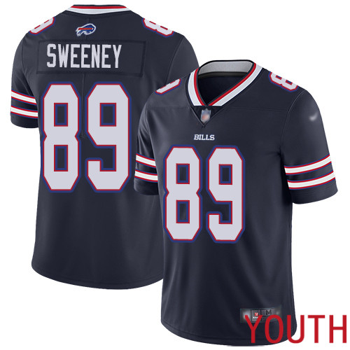 Youth Buffalo Bills #89 Tommy Sweeney Limited Navy Blue Inverted Legend NFL Jersey->women nfl jersey->Women Jersey